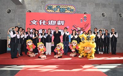 2024年臺中市藝文界新春團拜,現場近350位各領域藝文人士及團體代表出席茶敘