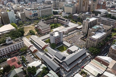 臺中州廳、大屯郡役所、州廳附屬建築群全區空景照_0
