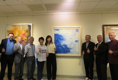 劉素如油畫創作展23日辦理開幕式盧市長到場致意
