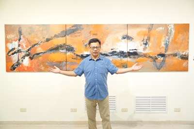 公版-呂和謙《迴》系列巨幅創作，刻晝出感悟生命無常、生死輪迴的內在心境