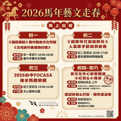 2026馬年藝文走春